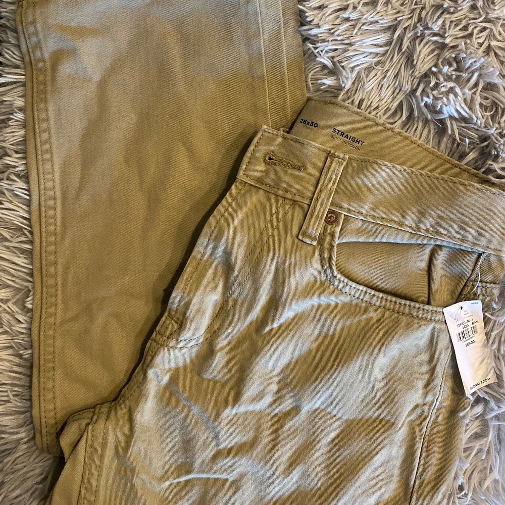 26X30 straight khaki pants -- New